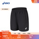 亞瑟士ASICS男子跑步短褲反光夜視舒適透氣短褲 2031F360-001 黑色 L