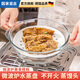 居家宣言耐高溫加厚玻璃蒸蛋碗微波爐玻璃碗透明輔食碗防燙帶蓋雙耳碗菜碗 2L高鵬玻璃煲+20CM陶瓷盤(pán)