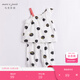 MARC&JANIE馬克珍妮兒童夏裝女童套裝薄款斜肩吊帶嬰兒衣服230000 大波點(diǎn) 90