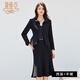黛維亞2025新款高級感黑色西裝氣質(zhì)優(yōu)雅正式場(chǎng)合時(shí)尚魚(yú)尾裙兩件套 黑色西裝+半裙 L