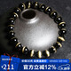 石玥珠寶收藏級8mm金貓眼天然黑曜石手串本命年轉運珠水晶手鏈男女士款