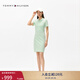 TOMMY HILFIGER【經(jīng)典1985】25新款夏季女裝休閑老錢(qián)風(fēng)修身顯瘦POLO連衣裙 【凈色修身POLO裙】淡綠色LXY M