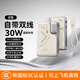 圖歐索充電寶20000毫安自帶線(xiàn)30W超級快充插頭充電器三合一小巧便攜移動(dòng)電源適用蘋(píng)果小米華為可上飛機 白色【兩萬(wàn)毫安丨AC插頭+自帶線(xiàn)+磁吸】