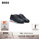 BOSS博斯男士2025年春季新款金色品牌標識合成革運動(dòng)鞋TTNM SL輕量版 401-深藍色 42