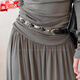 時(shí)鳥(niǎo)腰鏈女裝飾裙子波西米亞風(fēng)腰帶裝飾女配飾銀色美式復古高級感百搭 【黑色雕花】 105cm