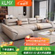 卡洛漫軒廣東佛山家具免洗科技布藝沙發(fā)現代簡(jiǎn)約小戶(hù)型客廳2025新款多功能 單+雙+貴（3.55米）多色可選 1.6m m貓抓皮+高分子阻燃乳膠九星