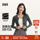 森馬（Semir）針織開(kāi)衫女短款緊身顯瘦正肩秋季溫柔系純色圓領(lǐng)上衣101524106001