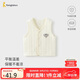 童泰（TONGTAI）嬰兒馬甲秋冬季純棉保暖寶寶衣服背心坎肩馬夾外出上衣米白73cm