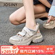 卓詩(shī)尼運動(dòng)涼鞋女款2025夏季新款外穿厚底老爹鞋子休閑女鞋 香檳金 38