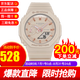 卡西歐CASIO手表王一博代言款系列手表女防震防水雙重LED雙顯薄款運動(dòng)八角女士手表 GMA-S2100-4A     可顏可甜裸粉