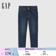 Gap男裝2025春季新款微彈中腰柔軟修身牛仔褲百搭休閑長(cháng)褲720821