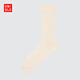 優(yōu)衣庫男裝女裝素色襪/運動襪襪子長襪474892 30 淺米色 M /L/25～27 cm