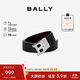 BALLY巴利【秋季煥新】男士皮帶旋轉頭雙面禮盒裝腰帶6302426黑色 110