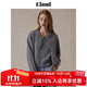 ELAND【100%綿羊毛】衣戀毛針織衫女圓領(lǐng)長(cháng)袖上衣2025冬季新款 中灰色(18)M/Grey M 165