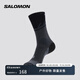 薩洛蒙（Salomon）男女款 戶(hù)外時(shí)尚舒適貼合越野羊毛保暖跑步襪子 SPEEDCROSS CREW 黑色 C21648 L