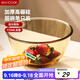 美廚（maxcook）高硼硅玻璃碗 耐熱玻璃碗湯碗泡面碗 920ml琥珀色中號(hào)MCFT6654