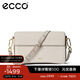 愛(ài)步（ECCO） 單肩包女 輕奢休閑簡(jiǎn)約通勤斜挎包  大號方包9107776 HL 灰褐色910777690387 均碼