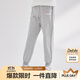 笛莎（DEESHA）女童褲子春秋季2025洋氣休閑長(cháng)褲 淺灰 110