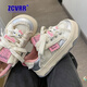 ZCVRR國潮小眾Kitty板鞋女ins2026春夏新款休閑鞋百搭小白鞋厚底運動(dòng)鞋 米粉色 36 (230mm)