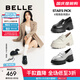 百麗（Belle）柳智敏同款周雨彤明星同款糕點(diǎn)樂(lè )福鞋女商場(chǎng)皮鞋B5G1DCA4 【周雨彤/柳智敏同款】黑色 35 (225mm)