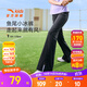 安踏兒童褲子女童裝2025年夏季透氣涼感舒適潮流魚(yú)尾小冰褲 基礎黑-2 165 cm