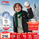 李寧童裝兒童羽絨服男女小大童85%鴨絨保暖輕盈便攜外套170YYMV161-2