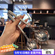 逸居客（YIJUKE）【2只裝】精致西餐勺韓式勺錘紋不銹鋼勺子家用吃飯調羹餐具