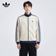 阿迪達斯 （adidas）三葉草系列 男 KNIT TRACK TOP 針織外套 KC2618 礬土棕 S