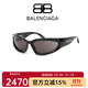 巴黎世家（BALENCIAGA）墨鏡賈斯汀·比伯肯豆同款墨鏡巴黎世家BB0157S太陽眼鏡 001-黑色