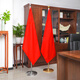 歐德斯曼國旗黨旗辦公室落地擺件 五星紅旗會(huì )議室立式落地旗桿不銹鋼伸縮桿背景旗 加厚加重 2米金色 伸縮旗桿1個(gè)+4號國旗