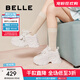 百麗（Belle）小海浪老爹鞋女商場(chǎng)款厚底休閑運動(dòng)鞋D2W1DAM5 米色 36 (230mm)