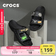 卡駱馳crocs拖鞋輕便耐磨貝雅涼鞋男女同款透氣休閑鞋|207627 黑色-001 41 /42(260mm)