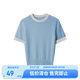 網(wǎng)易嚴選【斷碼特賣(mài)】含羊絨親膚軟糯優(yōu)雅小香風(fēng)針織衫女 A款軟糯羊絨-baby藍 S (160/80A)