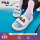 斐樂(lè )（FILA）女鞋運動(dòng)拖鞋厚底涼拖沙灘鞋漂流船 奶白-GD 37.5