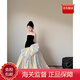 WVD美國品牌端T臺走秀晚禮服2025新款六一女童主持人鋼琴演出連衣裙黑色抹胸晚禮服100 CM