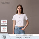 Calvin KleinJeans25春夏女士經(jīng)典ck字母印花潮流辣妹短款短袖T恤47AB213