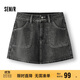 森馬（Semir）牛仔褲女顯腿長(cháng)短褲潮酷夏2025防走光高腰裙褲小個(gè)子109325122004