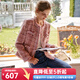 Olrain法式小香風(fēng)短外套女秋冬新款氣質(zhì)名媛粉色小個(gè)子上衣 粉色 M