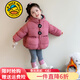 G.duck小黃鴨女童羽絨服冬季2025新款兒童白鴨絨保暖外套洋氣女寶寶冬裝 玫紅色 90 建議1~2歲【 80-90cm】cm