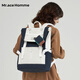 Mr.ace Homme-mrace課后時(shí)光中性撞色雙肩包女大學(xué)生通勤大容量電腦包旅行書(shū)包