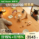 小半餐桌實(shí)木加厚現代日式家具家用小戶(hù)型長(cháng)桌櫻桃木客廳工作臺大板桌 櫻桃木餐桌2.1m