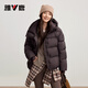 雅鹿【95鴨絨】雅鹿短款羽絨服女款2025年冬季新款時(shí)尚廓形泡芙外套