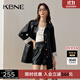 KBNE2024新款黑色皮衣外套女高級感風(fēng)衣短款夾克修身復古上衣春秋 黑色 XS
