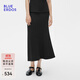 BLUE ERDOS半身裙女25春夏新款優(yōu)雅簡(jiǎn)約微彈舒適A字包臀半裙B255F3003 黑 L (170)
