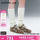 DAPHNE LAB宋茜同款 方糖德訓鞋 新款復古百搭運動(dòng)休閑鞋平底阿甘鞋 豹紋款【黃油可露麗】 37