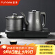 FUNORK全自動(dòng)上水電熱水壺茶臺(tái)燒水壺304不銹鋼茶桌茶幾一體機(jī)嵌入式電茶壺茶具電茶爐 HL-602清潔款1L