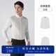 杰帝梵（J.D.V）男裝純色方領(lǐng)商務(wù)基礎(chǔ)款長(zhǎng)袖正裝易打理白襯衫襯衣上衣 白色（偏小，建議購買大一碼） XL 180/100A