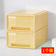 TENMA天馬桌面收納盒抽屜式收納箱宿舍辦公室調色盤(pán)系列收納抽屜mini 多巴胺奶黃【18.4*27.2*10.2cm】 1個(gè)
