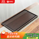 金鑲玉茶盤(pán)托盤(pán)實(shí)木竹木家用單層排水式茶臺茶具套裝胡桃色竹流水小號