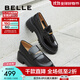 百麗（Belle）張凌赫推薦海鷗樂(lè )福2.0版25秋新款女商場(chǎng)牛皮皮鞋B5J1DCA5預售 【孟子義同款】黑色（5.5CM） 2.0 36